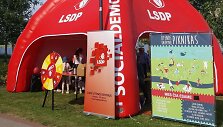 LSDP palapinė Utenos Kaimynų piknike