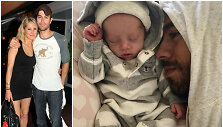 Enrique Iglesias su Ana Kurnikova ir vienu i&scaron; savo dvynių