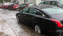 Baloje užklimpęs Žilvimo Žvagulio &bdquo;Jaguar&ldquo; automobilis