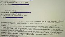 I.Čaplinskienės lai&scaron;kas A.Verygai
