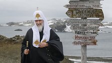 Stačiatikių patriarchas Kirilas vie&scaron;ėjo Antarktidos saloje