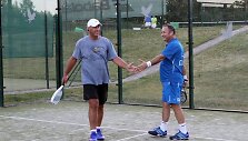 &Scaron;arūnas Marčiulionis žaidžia padelio tenisą / &bdquo;Padel Lietuva&ldquo; nuotr.