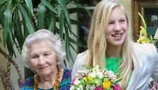 Rūta Meilutytė su močiute Aldona