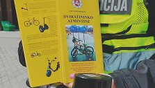 KET priminimas dviračių ir paspirtukų vairuotojams
