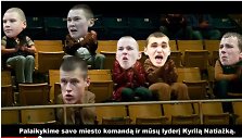 Sirgaliaus pateiktame filmuke &ndash; vos grupelė sirgalių Vilniuje