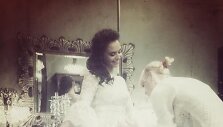 Ieva Ambrazaitė su vestuvine suknele