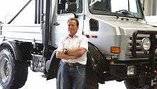 Arnoldas Schwarzeneggeris ir &bdquo;Unimog&ldquo;