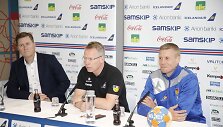 Islandų rinktinės spaudos konferencija