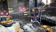 Po gaisro Mažeikių rajone&scaron;eima liko be namų