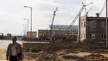 Būsimosios Baltarusijos atominės elektrinės vietoje.