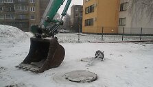 Statybų paruo&scaron;iamieji darbai Domeikavoje