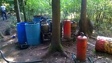 Kauno rajone policija aptiko naminės degtinės gamybos aparatą