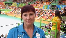 V.Ba&scaron;inskaitė parolimpineje arenoje, kur vyksta golbolo varžybos