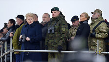 Lietuvos prezidentė Dalia Grybauskaitė stebėjo NATO pratybos &bdquo;Geležinis kardas 2014"