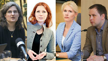15min.lt koliažas/ Ainė Ramonaitė/ Ieva Petronytė/ Laura Matjo&scaron;aitytė/ Mažvydas Jastramskis