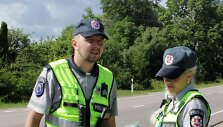 Utenos policininkai Ilona Krasauskaitė-Čeponienė ir Mindaugas Buivydas