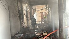 Kyjive degė Ministrų Kabineto pastatas