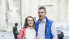 Jurgita Jurkutė-&Scaron;irvaitė su vyru Ryčiu &Scaron;irvaičiu