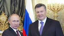 Rusijos prezidentas Vladimiras Putinas ir Ukrainos prezidentas Viktoras Janukovyčius
