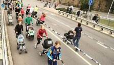 Bėgimas su vaikais vežimėliuose