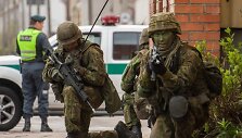 Pratybų metu gyventojų saugumu rūpinasi jungtinės pajėgos