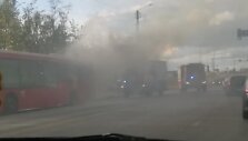 Mar&scaron;rutiniame autobuse Kaune kilo gaisras