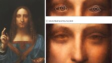 L.da Vinci paveiksle &bdquo;Pasaulio i&scaron;ganytojas&ldquo; vaizduojamas &scaron;iek tiek žvairuojantis vyras