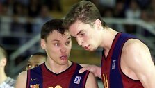 &Scaron;arūnas Jasikevičius ir Pau Gasolis