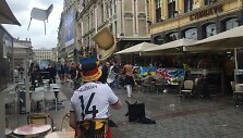 Vokietijos ir Ukrainos sirgalių susirėmimai Lilyje