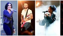 Demi Lovato, Adamas Levine'as, Rihanna ir Samas Smithas
