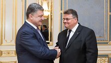 Petro Poro&scaron;enka ir Linas Linkevičius