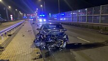 Vairuotojo i&scaron; Lietuvos sukeltos avarijos padariniai &ndash; sudaužyta &bdquo;Audi&ldquo;