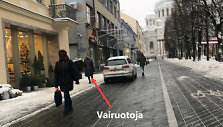 Kauno miesto savivaldybės automobilis Laisvės alėjoje