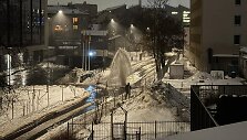 Naujamiestyje vidury gatvės i&scaron;siveržė fontanas