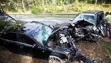 Nemenčinės plente tragi&scaron;ka &bdquo;Honda&ldquo; ir &bdquo;Audi&ldquo; kaktomu&scaron;a Vilniuje