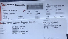 Buvusio Australijos ministro pirmininko Tony Abbotto laipinimosi į lėktuvą kortelės