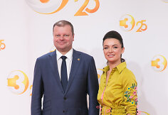 Saulius Skvernelis ir Laura Blaževičiūtė
