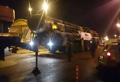 Rusų raketinės sistemos &bdquo;Topol-M&ldquo;, kurios ne&scaron;a atominę galvutę.