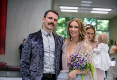 Vaivos Žymantaitės ir Deivido Statkausko vestuvių akimirka
