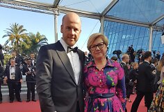 Su Algirdu Rama&scaron;ka Kanų kino festivalyje 2016 m.