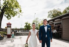 Gintarės Jaro&scaron;aitės ir Edgaro Žarskio vestuvių akimirka