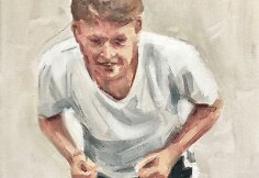 Donata Minderytė,  24x29.5cm, aliejus, drobė