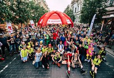 Evaldo Norvai&scaron;os organizuojamas riedėjimas