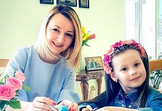 Viktorija Mauručaitė su dukra Angela