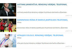 Atlikėjų ir renginių vedėjų skelbimai