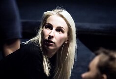 Augustė Pociūtė. Spektaklio „Durys“ repeticija