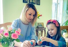 Viktorija Mauručaitė su dukra Angela