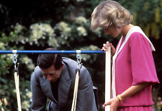 Princesė Diana ir princas Charlesas su sūnumi Williamu (1984 m.)