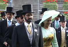 Šeichas Mohammedas bin Rashidas al Maktoumas su princese Haya