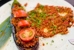 &bdquo;Karantino kuchnia&ldquo;: keptas baklažanas su far&scaron;u
